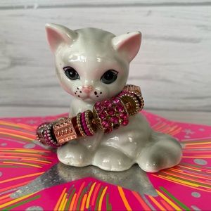 Edgy Bling stretchy Pink bracelet.